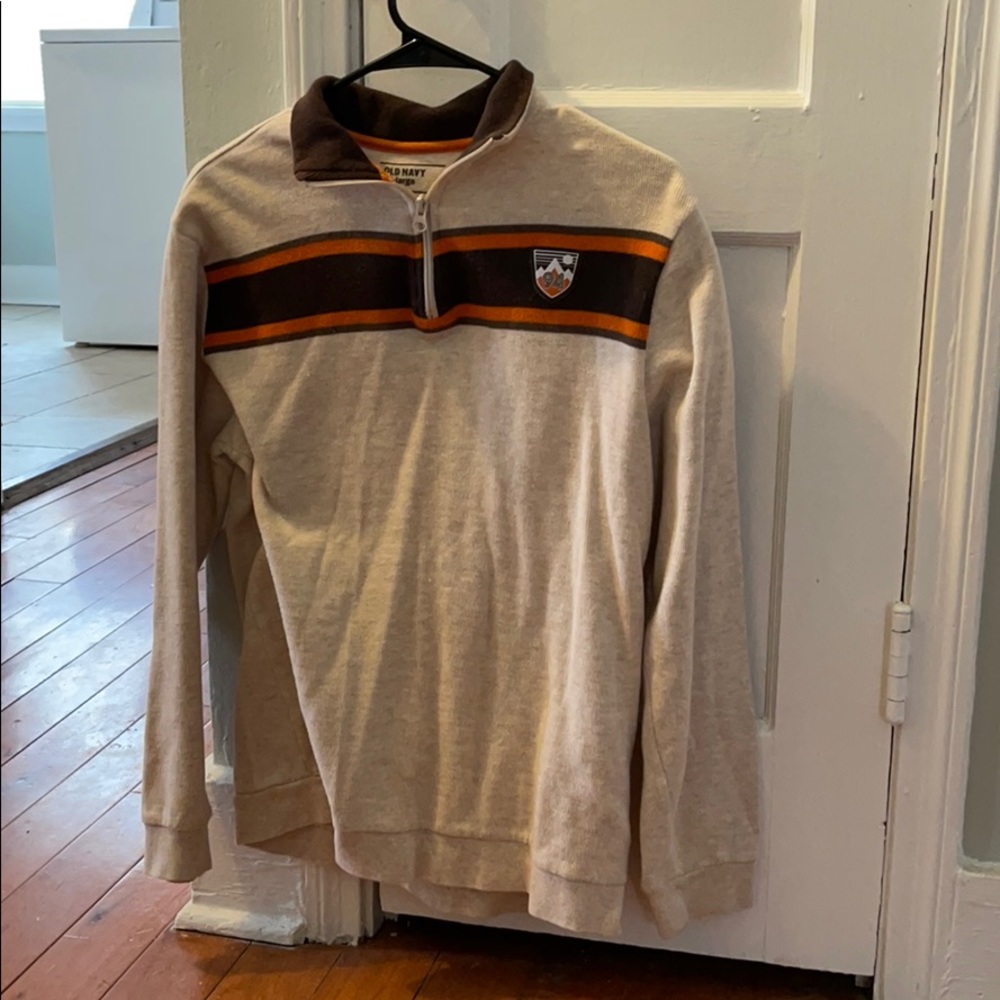 Old Navy Boys XXL Pullover Beige, Brown, Orange